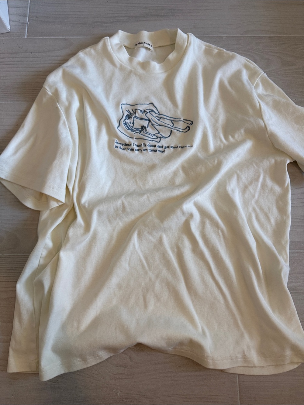 my mum made it embroidered tee